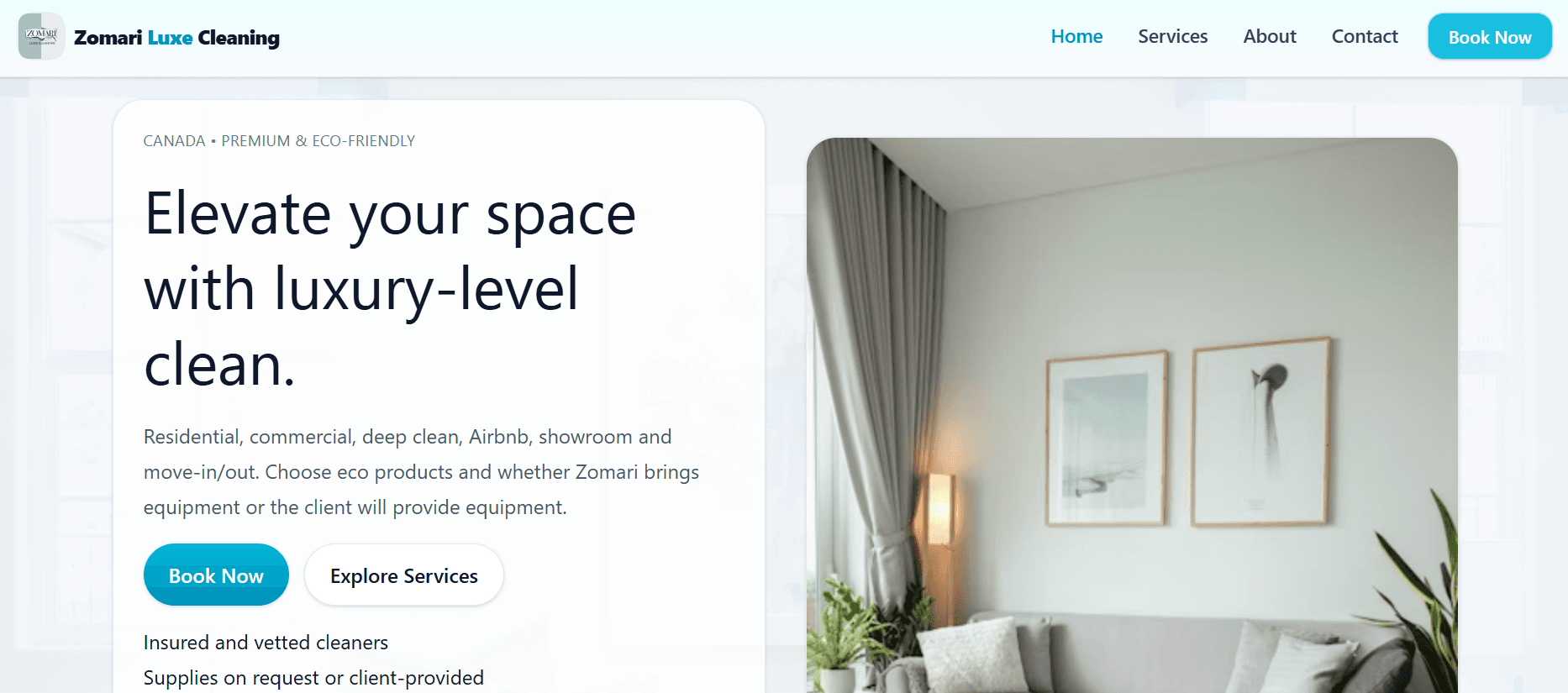 Zomari Luxe Cleaning